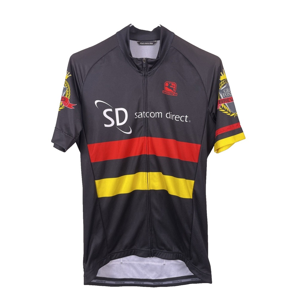 Giordana Cyclone Mens Cycling Jersey Large L Full Zip Bike Shirt Multicolor Aero